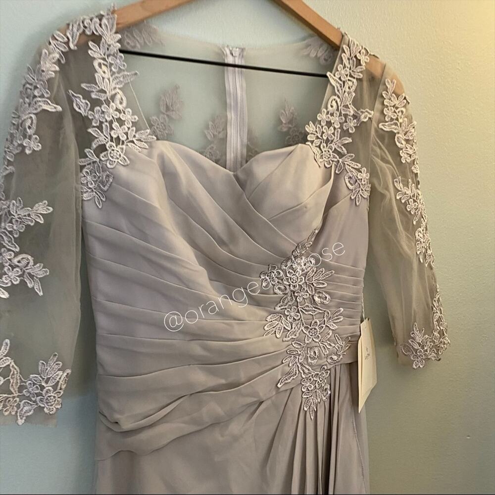 NWT LANTING Gray Bridesmaid Dress - Picture 4 of 12